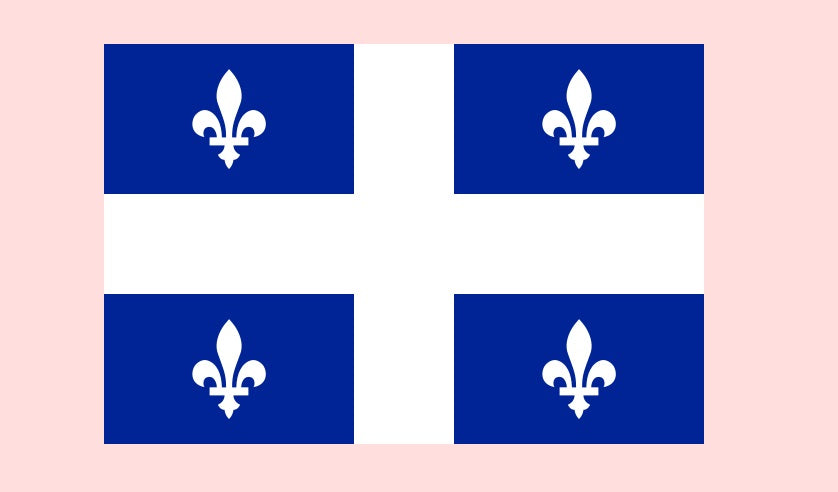 Drapeau Du Quebec Tatouages Temporaires -St-Jean-Baptiste -  1.5" x 2"
