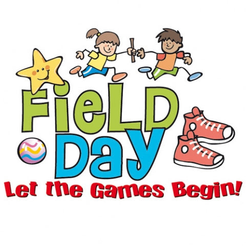"Let the Games Begin!" field day temporary tattoo