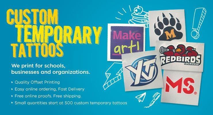 Photo custom temporary tattoos