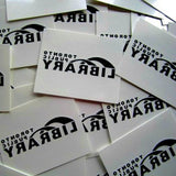 photo of  Toronto Public Library logo custom temporary tattoos, size 1.5 x 2