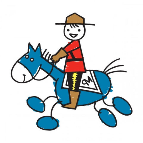 Lil Mountie Gallop Temporary Tattoos