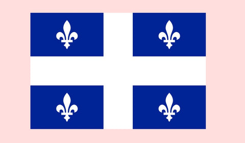 Drapeau Du Quebec Tatouages Temporaires - Tatouages du drapeau du Québec - 1.5"x 2"