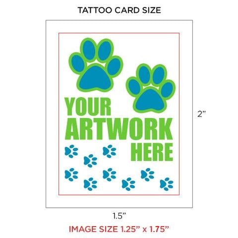 Custom Temporary Tattoos 1.5" X 2"