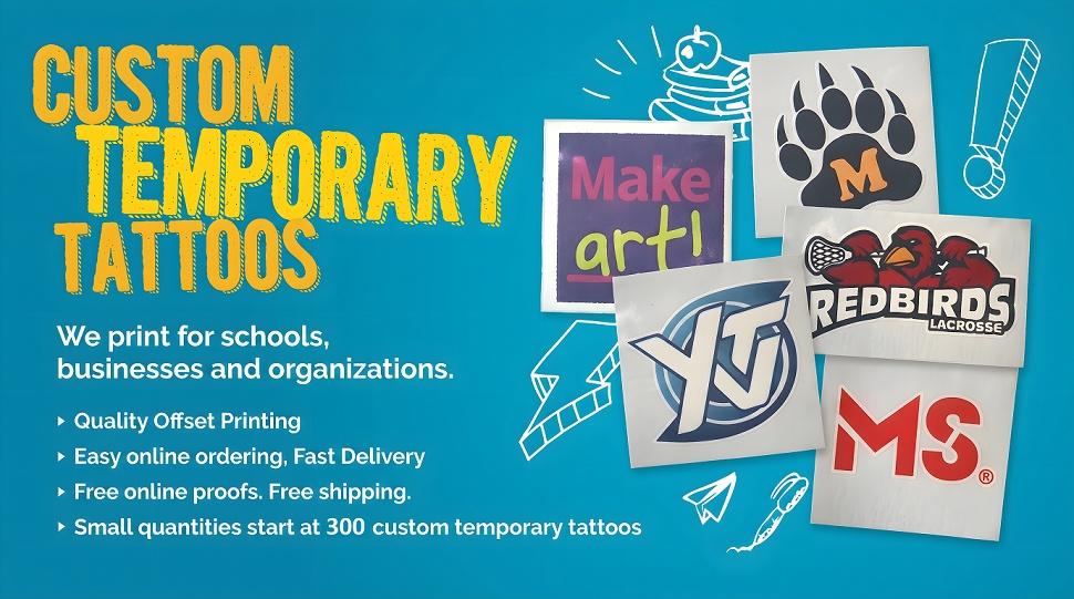 Photo custom temporary tattoos